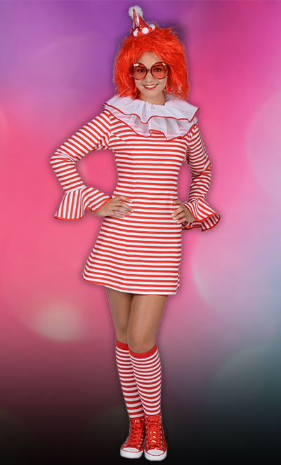 Kleid Streifen rot/weiß